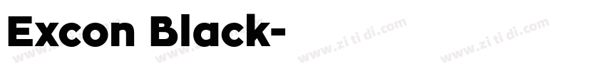Excon Black字体转换